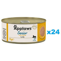 Produktbild von Applaws Nassfutter Huhn in Gelee für Senior Katzen 24x70 g - 24 x 70 g