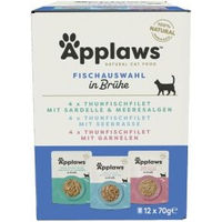 Produktbild von Applaws Nassfutter Katze Adult Fischvariation Multipack 24x70 g