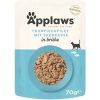 Produktbild von Applaws Nassfutter Katze Adult Thunfisch und Fisch glutenfrei mit hohem Fleischanteil 24x70 g - 24 x 70 g