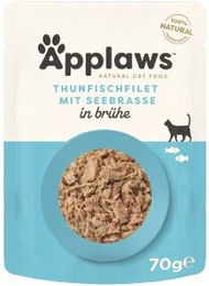 Applaws Nassfutter Katze Adult Thunfisch und Fisch glutenfrei mit hohem Fleischanteil 48x70 g - 48 x 70 g – Bild 1 von 3