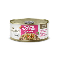 Produktbild von Applaws Nassfutter Topper Huhn mit Lachs in Brühe Hypoallergen 156 g
