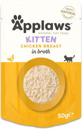 Produktbild von Applaws Natural Kitten Katzenfutter Huhn in Brühe 12 x 50 g glutenfrei - 12 x 50 g