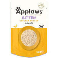 Produktbild von Applaws Natural Kitten Katzenfutter Huhn in Brühe 12 x 50 g glutenfrei - 12 x 50 g
