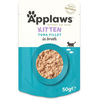 Produktbild von Applaws Natural Kitten Katzenfutter Thunfisch und Huhn in Sauce 12 x 50 g glutenfrei