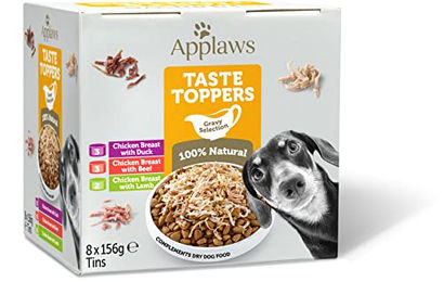 Applaws Premium Hund Nassfutter Adult Stückchen in Sauce Huhn Ente Rind Lamm Getreidefrei 8 x 156g Dose - 8 x 156 g – Bild 1 von 6