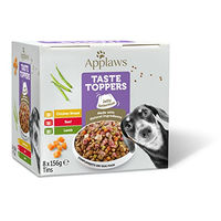Produktbild von Applaws Premium Hund Nassfutter Stückchen in Gelee Huhn Rind Lamm Getreidefrei Adult 8 x 156g Dose - 8 x 156 g