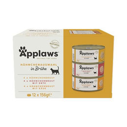 Applaws Premium Nassfutter für Katzen Huhn Selection Adult 12 x 156g Dosen in Brühe - 12 x 156 g – Bild 1 von 13