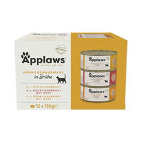 Produktbild von Applaws Premium Nassfutter für Katzen Huhn Selection Adult 12 x 156g Dosen in Brühe - 12 x 156 g