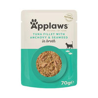 Produktbild von Applaws Premium Natural Katzenfutter Adult Thunfischfilet mit Sardellen in Brühe 12 x 70 g - 12 x 70 g