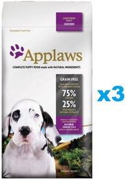 Produktbild von Applaws Puppy Large Breed Welpenfutter Huhn getreidefrei mit hohem Fleischanteil 6 kg - 3 x 2 kg