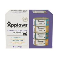 Produktbild von Applaws Supreme Collection Katzenfutter Filets und Stückchen in Sauce Thunfisch Huhn Fisch 12 x 70 g