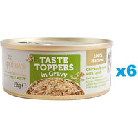 Produktbild von Applaws Taste Topper Hähnchenbrust mit Lamm in Sauce für Hunde 6 x 156g