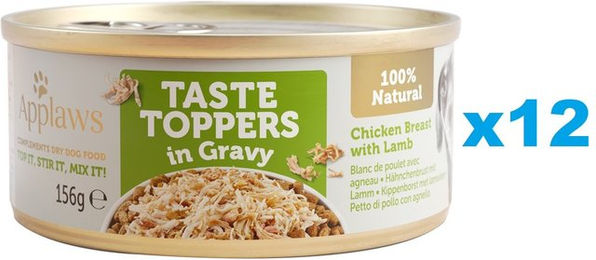 Produktbild von Applaws Taste Topper Hähnchenbrust mit Lamm in Sauce getreidefrei 12 x 156g
