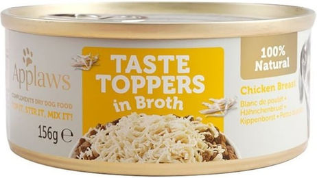 Produktbild von Applaws Taste Toppers Hähnchenbrust in Brühe Monoprotein mit hohem Fleischanteil 156 g