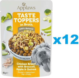 Produktbild von Applaws Taste Toppers Hähnchenbrust mit Brokkoli und Quinoa in Brühe getreidefrei 12 x 85 g