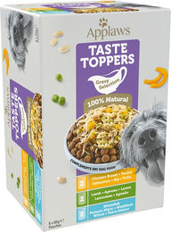 Applaws Taste Toppers Hundefutter Probiermix Stückchen in Sauce Huhn Fisch Lamm getreidefrei 6 x 85 g - 6 x 85 g – Bild 1 von 8