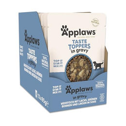 Applaws Taste Toppers Hundefutter Topper Weißfisch mit Lachs und Gemüse in Soße getreidefrei 12 x 85g Beutel - 12 x 85 g – Bild 1 von 7