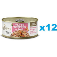 Produktbild von Applaws Taste Toppers Katzen Nassfutter Hähnchenbrust Schinken und Kürbis in Brühe 12x 156 g