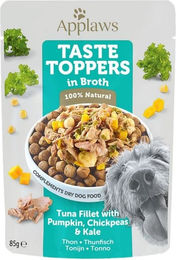 Produktbild von Applaws Taste Toppers Nassfutter Thunfischfilet mit Kürbis und Grünkohl in Brühe 85 g - 85 g