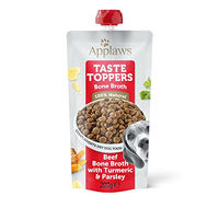 Produktbild von Applaws Taste Toppers Rinderbrühe Hundefutter Topper Getreidefrei 6 x 200g Beutel - 6 x 200 g