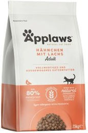 Produktbild von Applaws Trockenfutter Katze Adult Huhn mit Lachs getreidefrei 2x2 kg - 2 x 2 kg