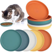 Produktbild von Apricitie Napf-Set für Katzen 10er Set bunte Futternapf aus Kunststoff 5,9 Zoll - 10 x 15 cm