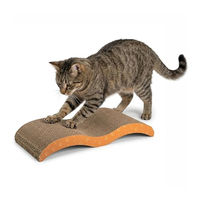 Produktbild von AQPET Banana Kratzbaum aus Wellpappe für Katzen Adult Orange Größe M