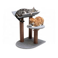 Produktbild von Aqpet Kratzbaum für Katzen aus Sisal mit doppelter Plattform 58 cm