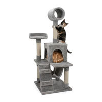Produktbild von AQPET Kratzbaum für Katzen mit Höhle in Grau 135 cm