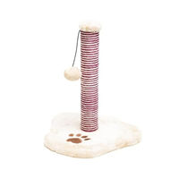 Produktbild von Aqpet Kratzbaum für Katzen mit Kugel in Beige aus Plüsch und Sisal 39 cm