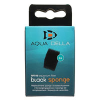 Produktbild von Aqua Della AF-100 Ersatzschwamm für Aquariumfilter Schwarz 4er Pack