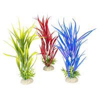Produktbild von Aqua Della Amazonenschwert Kunstpflanze für Aquarien und Terrarien bunt 30 cm
