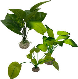 Aqua Della Anubias Kunstpflanze Grün 17 cm für Aquarium und Terrarium – Bild 1 von 7