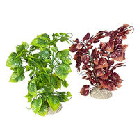 Produktbild von Aqua Della Anubias Nana Künstliche Pflanze für Aquarien und Terrarien aus buntem Kunststoff 25 cm - 25 cm