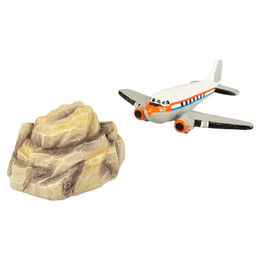 Produktbild von Aqua Della Aquariendekoration Flugzeug Dakota Figur und Höhle für Fische