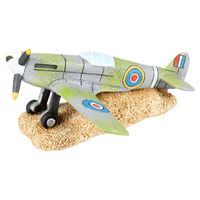Produktbild von Aqua Della Aquariendekoration Flugzeug Spitfire Figur und Höhle aus Kunstharz für Fische