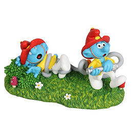 Aqua Della Aquariendekoration Schlümpfe Feuerwehr Figur für Süßwasser und Meerwasser – Bild 1 von 4