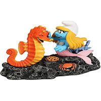 Produktbild von Aqua Della Aquariendekoration Schlümpfe unter Wasser mit Seepferdchen Figur und Höhle für Fische - 1 Stk.