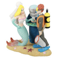 Produktbild von Aqua Della Aquariendekoration Scuba Wedding Figur und Höhle bunt