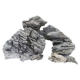 Aqua Della Aquarium Dekoration Canyon Stein Grau Schwarz für Aquascaping Süßwasser und Meerwasser 2 kg - 2 kg – Bild 1 von 3