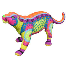 Produktbild von Aqua Della Aquarium Dekoration Jaguar Dia de los Muertos Figur und Höhle Glow-in-Dark 19,5cm