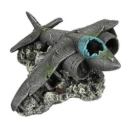 Aqua Della Aquarium Dekoration Jet Figur und Höhle in Grau für Fische – Bild 1 von 2