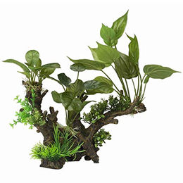 Produktbild von Aqua Della Aquarium Dekoration Mondmodul Figur und Höhle aus Polyesterharz Braun 14,4x13x15 cm