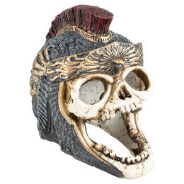 Produktbild von Aqua Della Aquarium Dekoration Römer-Totenkopf Figur und Höhle aus Kunstharz in Beige Größe L