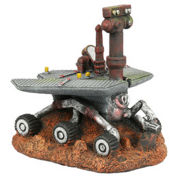 Aqua Della Aquarium Dekoration Rover Figur und Höhle für Fische in Grau 11,6x10,4x10,6cm – Bild 1 von 3