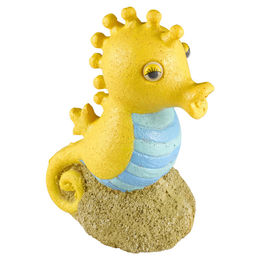 Produktbild von Aqua Della Aquarium Dekoration Seepferdchen Figur und Höhle bunt für Fische