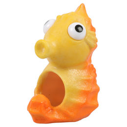 Produktbild von Aqua Della Aquarium Dekoration Seepferdchen Figur und Höhle Gelb für Fische