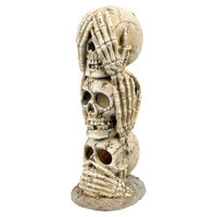 Produktbild von Aqua Della Aquarium Dekoration Totenkopf Höhle für Süßwasser und Salzwasser Beige