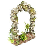 Produktbild von Aqua Della Aquarium Dekoration Totenkopftür Figur und Höhle für Süßwasser und Salzwasser
