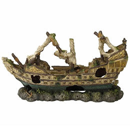 Produktbild von Aqua Della Aquarium Dekoration U-Boot Höhle aus Polyesterharz für Süßwasser und Salzwasser 58 x 9,5 x 14,5 cm